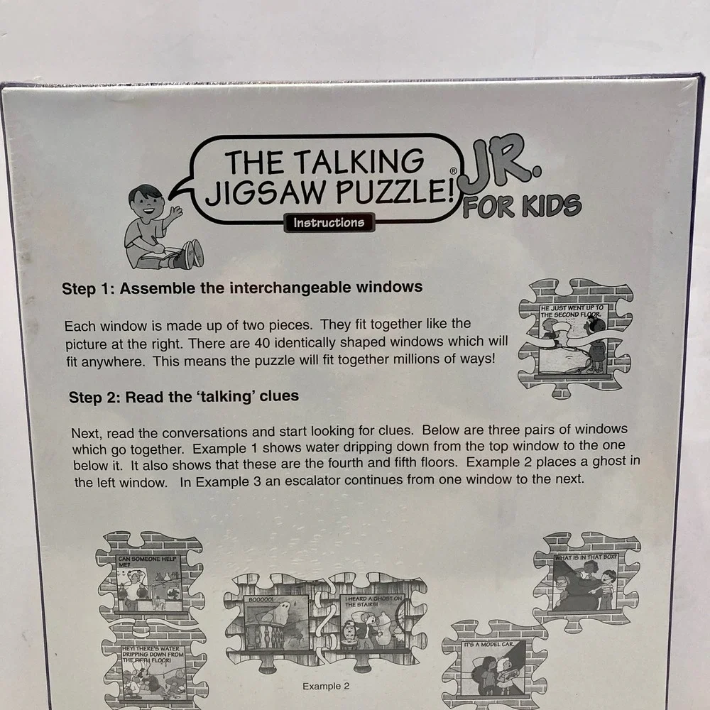 The Talking Jigsaw Puzzle Jr Junior Kids School 1994 Buffalo Games NEW Sealed